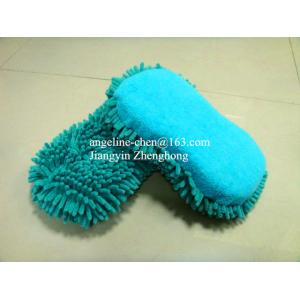 Buy cheap microfiber chenille car cleaning, house cleaning sponge applicator pad from wholesalers