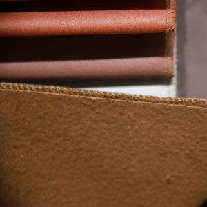 Buy cheap Velvet Suede Sofa Fabric , Blackout Brown Suede Upholstery Fabric from wholesalers