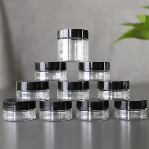 Buy cheap Customizable Logo Transparent Plastic Cosmetic Jar from wholesalers