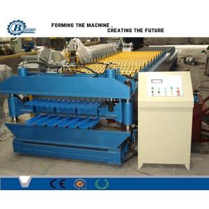 China Durable Tile Roll Forming Machine with Roller Material 45 Steel and PLC Control System on sale