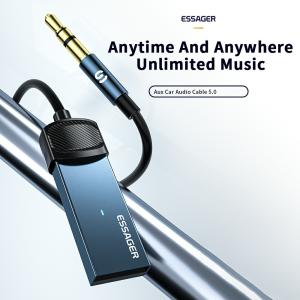 Buy cheap Aux Bluetooth Audio Receiver with 3.5mm Audio Cable 3.5mm Aux Audio Converter 3.5mm Jack from wholesalers