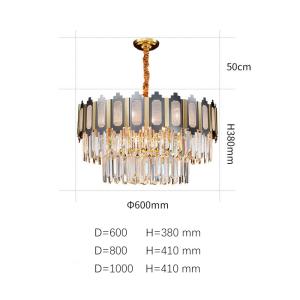 new design Chandelier Modern Crystal pices Chandelier Lighting hanging LED