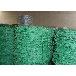 PVC Coated Security Barbed Wire Fencing With Low Carbon Steel Materials
