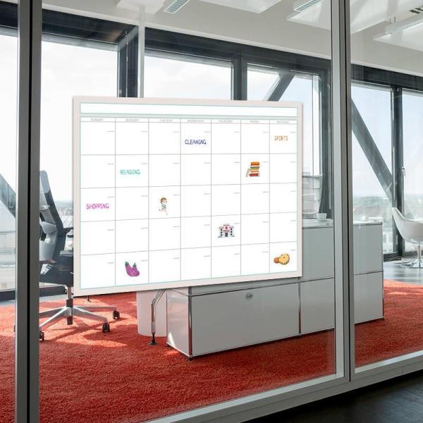 60x45" 48x36'' Custom Dry Erase Poster Board Wall Mounted Laminated PP Film