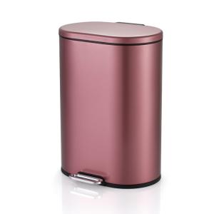 Buy cheap Smudge Proof 1.58 Gallon Rose Gold Trash Bin from wholesalers