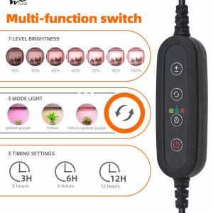 Buy cheap Indoor Plants 45W LED Grow Light Panel with Timer and Dimmable 3 Modes Full Spectrum from wholesalers