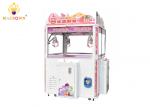 Ice Cream Catcher Claw Crane Vending Machines / Pink Claw Machine Four Players