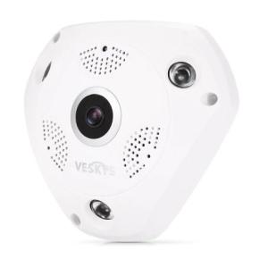 Buy cheap 960P 360 Degree HD IP Network Security WiFi Camera 1.3MP FishEye Lens / Night Vision / Two-way Audio from wholesalers