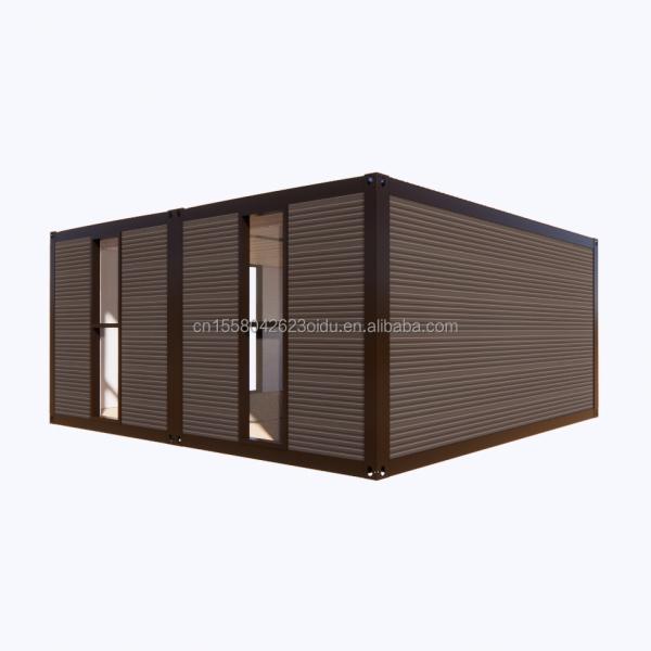 Modern 2 Bedroom Prefab Steel Expandable Container House for Mall Application Customized Color Design