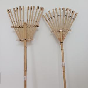 Buy cheap 11 Tine 145cm Bamboo Rake Handmade Rustless Garden Rakes Harrow from wholesalers