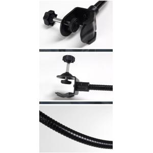 Photography Lighting Stand Clamp Flash C Clamps Spring Clamp with Flex Arm for