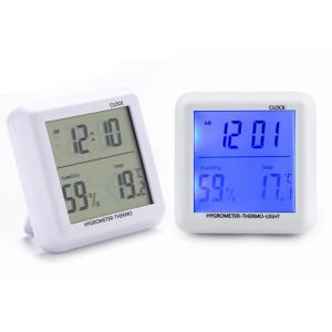 Buy cheap 2017 NewDigital Luminous Electronic Thermo-hygrometer Thermometer Temperature Humidity Tester with LCD Backlight & Clock from wholesalers