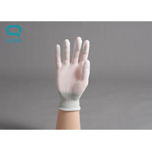 Buy cheap Customized Style Cleanroom Gloves With PU Fingertip Coating Treatment product