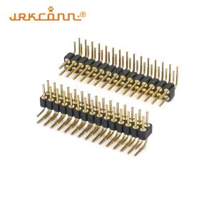 Buy cheap Right Angle Gold Plating  2.54mm Pitch Pin Header Connector Round Hole Pcb Pin Header from wholesalers
