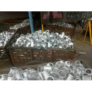 Buy cheap BS Standard GI malleable iron cross with banded ends from wholesalers