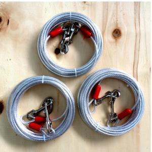 China Reflective 20 Foot Heavy Duty Dog Tie Out Cable with Easy Installation for Dogs up to 100 Pounds on sale