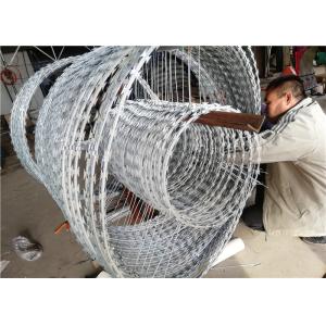 Buy cheap Security Conductor Razor Coil Electric Spiral Barbed Wire For Isolation Protection from wholesalers