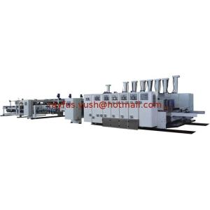 Buy cheap Automatic Flexo Printer Slotter Die-cutter Folder Gluer Strapper Inline Machine, with PP or PE Strapping from wholesalers