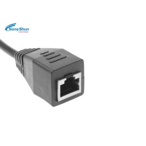 Buy cheap LAN Network Patch Cord Custom Black SFTP Cat 6 24AWG Bare Copper Conductor from wholesalers