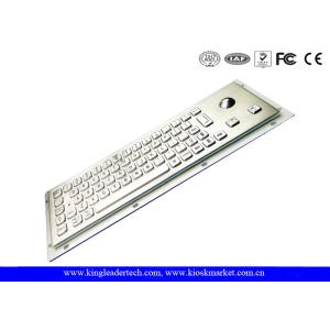 Buy cheap Small Dimension Stainless Steel Industrial Kiosk Keyboard With Optical Trackball from wholesalers