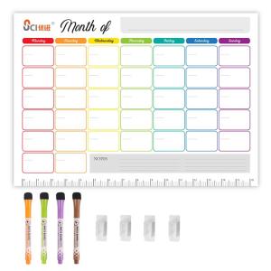 Buy cheap Dry Erase Reusable Calendar Planner Sticky Monthly Planner SGS OEM from wholesalers