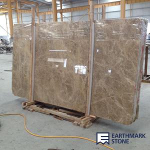 Buy cheap Light Emperador Brown Marble Slab from wholesalers