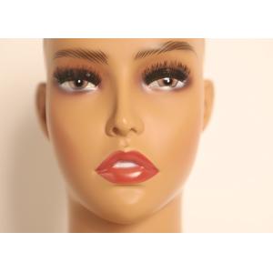 Buy cheap Strong Practicality W36cm Pretty Mannequin Head With Shoulders Human Skin from wholesalers