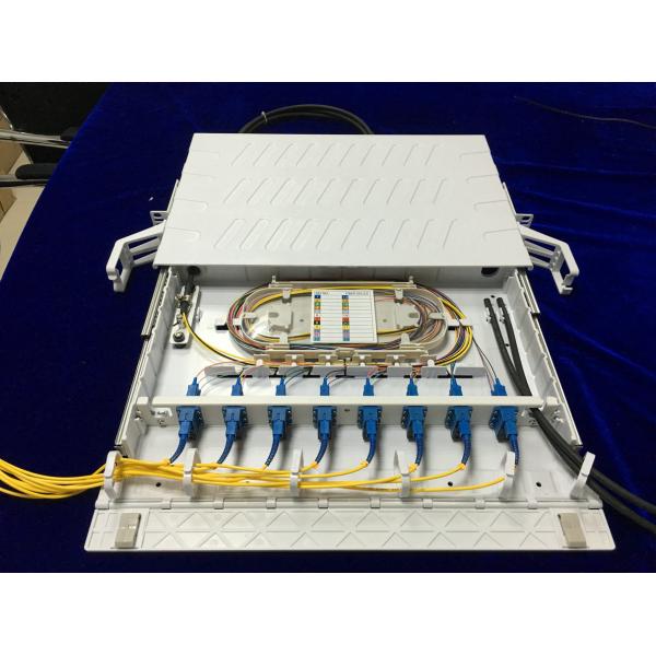 Quality FTTX Abs Sliding Patch Panel 24 SC FTTB Plastic Sliding Enclosure for sale