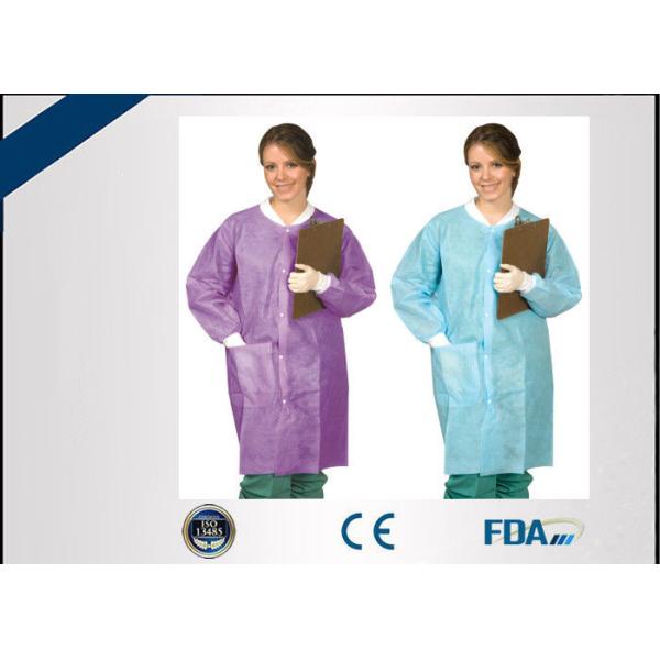 Quality Odorless Disposable Lab Coats , Non Irritating Disposable Medical Gowns for sale