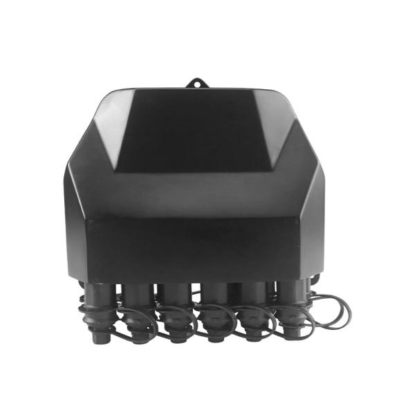 IP68 Rated Black 12 Cores Optical Fiber Distribution Box with Optitap Waterproof