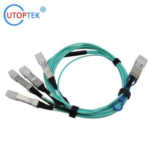 40G QSFP+ to 4x10G SFP+ AOC Cable OM3 1m/3m/5m/15m/50m/100m Customized 40G AOC