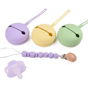 Buy cheap Purple Stylish Silicone Pacifier Clip Personalised Silicone Dummy Clip from wholesalers