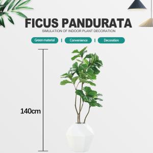 Buy cheap Height 150cm Artificial Landscape Trees Fiddle Leaf Fig Plant Outdoor Decoration from wholesalers