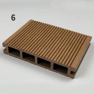 Outdoor Composite Lumber Decking Boards Fireproof Embossed Surface