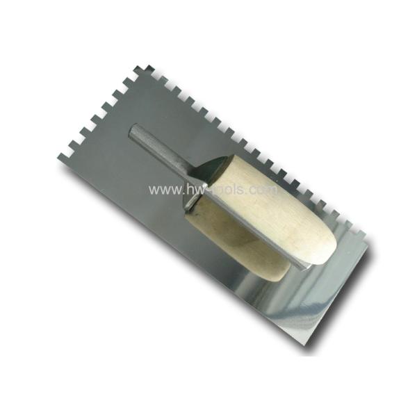 Buy cheap Stainless steel Plastering trowel with teeth HW02202 from wholesalers
