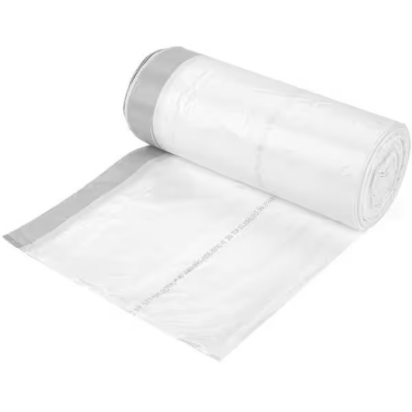 13 Gallon Biodegradable Drawstring Trash Bags with HDPE Material and 5-50 Mic