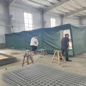 Galvanized Welded Mesh Defensive Barrier Flood Protection Explosion Proof Cage