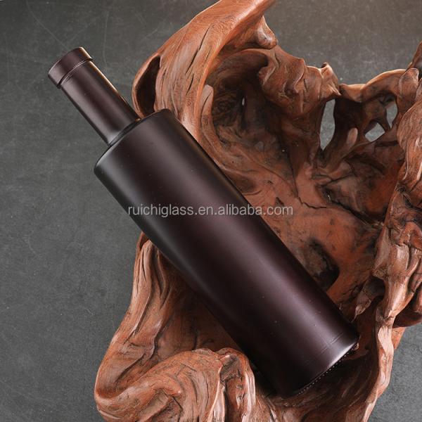 Buy cheap Super Flint Glass 500ml 700ml Custom Design Black Printing Gin Vodka Whiskey Glass Bottle from wholesalers