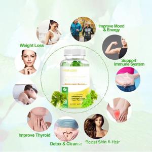 Wholesale Private label sea moss gummies Plus Organic Bladderwrack and Burdock