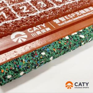 Buy cheap Quick-install Prefabricated Rubber Jogging Track Prefabricated Running Track with Rubberized Track Surface from wholesalers