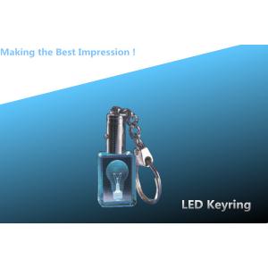 Buy cheap crystal led keyring/crystal keychain/crystal rectangle keyring/rectangular key chain from wholesalers