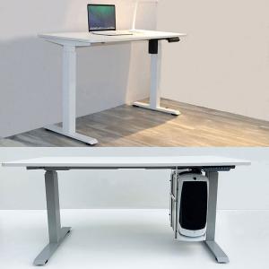 Buy cheap Height Adjustable Modern Boss Study Dual Motor Electric Standing Desk with Metal Column from wholesalers