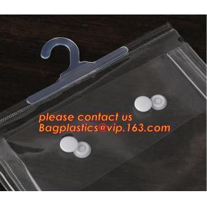 Buy cheap Custom printing eva material underwear cloth garment bag with hanger hook,EVA packaging bag button type pressed with the from wholesalers