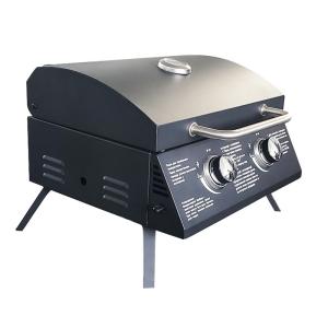 China Portable Smokeless BBQ Gas Stove with Griller and Large Capacity Steel Folding Design on sale