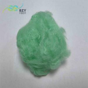 Buy cheap Lightweight Green Dope Dyed Colored Polyester Fiber Nontoxic Fill For Padding from wholesalers