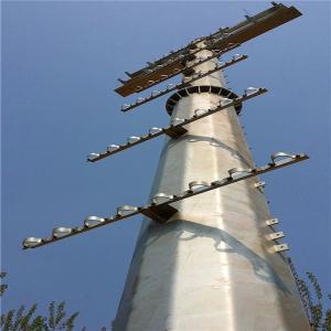 Electrical Power Transmission Line Galvanized Steel Monopole