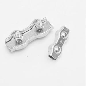 Buy cheap Duplex Malleable Rope Wire Clamp Stainless Steel Wire Clips from wholesalers