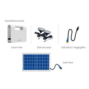Buy cheap Solar Power Generation Device 80Wh Portable Solar Power Station PV Energy Storage System With Lighting Lamp from wholesalers