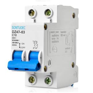 Buy cheap Sontuoec 400V 1P 2P 4.5kA 63A MCB Circuit Breaker from wholesalers
