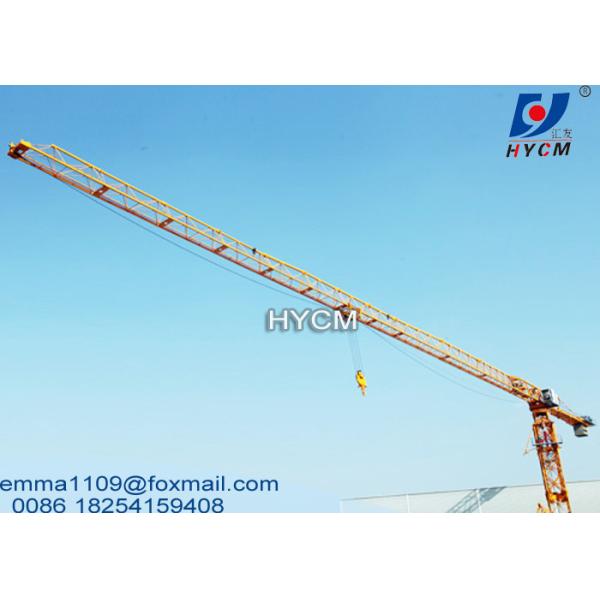 Buy cheap 10tons 60m Trolley Jib Crane Tower L68 Section Mast Need Less Containers Space from wholesalers